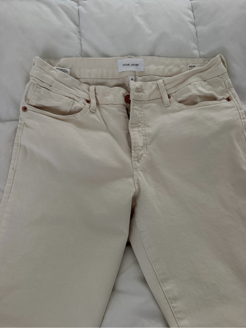 Dear John Flare Cream Jeans